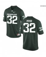 Women's Corey Pryor Michigan State Spartans #32 Nike NCAA Green Authentic College Stitched Football Jersey FF50A63US